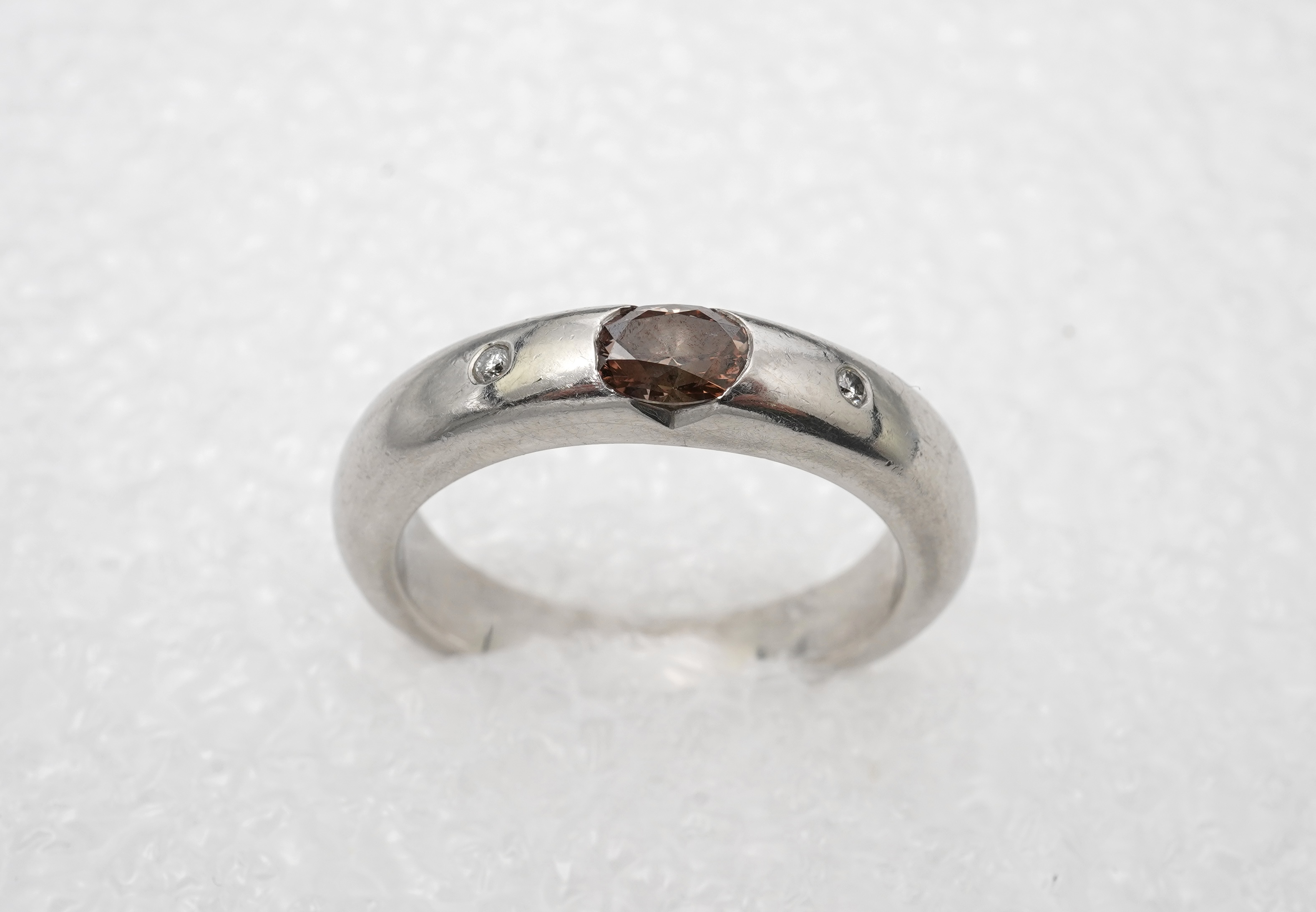 A brown diamond ring